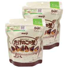 메이지 죽순의 마을 심플 포장 대용량 파우치 80개입, 188g, 2개