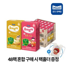 매일유업 요미요미 튼튼주스 배도라지 프룬주스 (48팩 팩홀더 공짜), 125ml, 48개