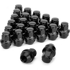 수코소 14x1.5 휠 너트 포 F150 OEM 스톡 솔리드 원피스 디자인 2015-2023 포드 F-150 익스페디션 링컨 네비게이터 교체용 OE 공장 ACPZ1012B 61, M14X1.5, F150/Expedition, Black