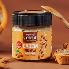 [단독판매] 첼레비 아몬드 스프레드 잼 함량50%, 1개, 200g