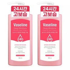 바세린24h 모이스춰 핸드크림 500ml 2개 / 60mlX5개입 2세트 (택1), 60ml