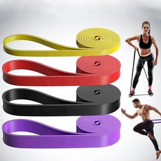 라텍스 헬스 근력 스포츠 운동 튜빙 풀업 파워 밴드 턱걸이 철봉 홈트, 레드, 1개