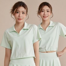 涼感短版POLO衫