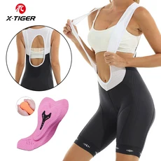 빕숏 자전거복 옷 의류 라이딩 속 바지 빕 싸이클복 바이크 하의 mtb X-Tiger 사이클링 반바지 여성 Ciclio