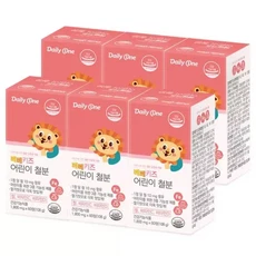 베베키즈 어린이 철분 1 800mg X 60정 6통, 1개