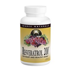 SOURCE NATURALS 白藜蘆醇 200 粒膠囊, 1罐, 60顆