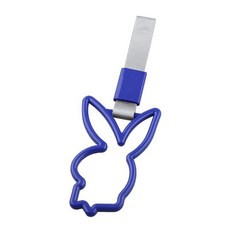 토끼 링 기차 버스 핸들 드리프트 애니메이션 자동차 수정 경고 나일론 스트랩, 1개, 3. Grey Blue