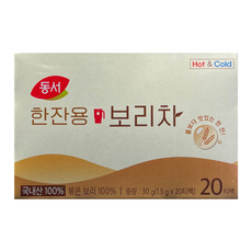 동서 한잔용 보리차 30g(1.5g x 20T) 티백, 1.5g, 20개입, 1개