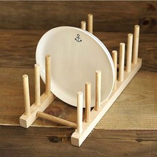 접시꽂이 7단 나무 접시 건조대buy2+8HXE