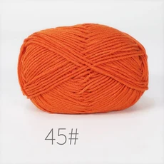 5개 혼합 색상 얀 밀크 코튼 얀 세트 핸드메이드 DIY 공예 스웨터 스카프 뜨개질용, 68 B45-5PCS