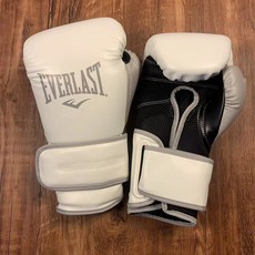 Everlast 拳擊手套 PU皮革 格鬥訓練, 紅色,12盎司, 1個