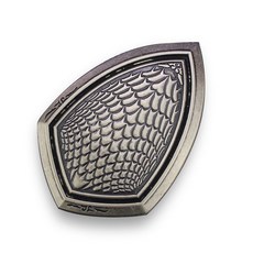 40mm 빈티지 벨트 버클 남성용 고대 실버 청동 카우보이 버클 진 액세서리 DIY 가죽 공예 슈퍼 히어로 쉴드, [01] 앤틱 실버