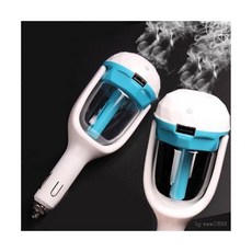 차량용 초음파가습기 휴대용 미니 각도조절 시거잭, 다이아몬드 차량용가습기-블루