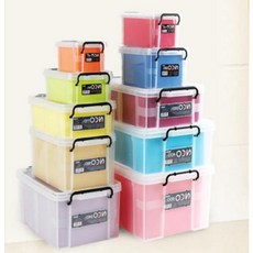 반투명 수납함 화장품 정리함 악세사리 보관함 데스크 정리대 다용도 소품함 실속형, 네오박스5L