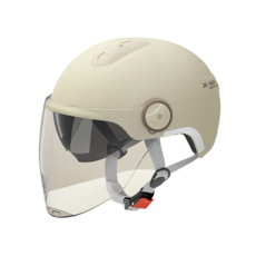 SUUNI 인증 여름 전기차 오토바이 헬멧 사계절 공용 여름 반모 안전모 헬멧, 롱 스타일의/노란색