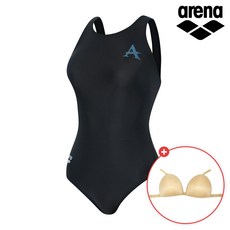 아레나 여성 원피스 마크에이 U백 수영복 A5SL1PL01 고리브라