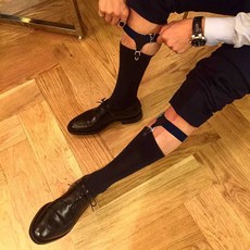 양말 고정 버클 밀림방지 멜빵식 남녀공용 밴드 후크, 1개, 2. 빈티지 브론즈