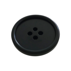 동대문단추나라 너트단추 일반테 시리즈, 6개, N1 - 1번 검정 일반테/23mm