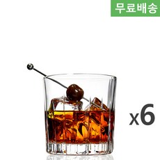 6p BOX 오션글라스 트라제 PRE 더블 락글라스 350ml P03662 위스키잔, 6개