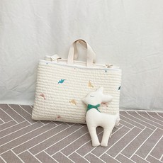 돗투돗X마롤로뜨 누빔 휴대용 소프트 아기매트 어린이집 낮잠이불 여름낮잠이불, 휴대용소프트쿨매트_크앙디노, 1개