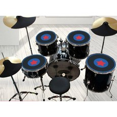 드럼 고무패드 연습 심벌즈 연습용 흡음 방음, 1개, 5 3 미키