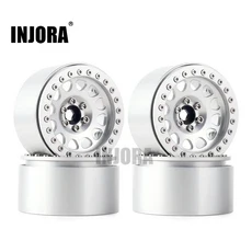 INJORA 4PCS 1/10 RC 락 크롤러 알루미늄 2.2 비드록 휠 림 축 SCX10 RR10 Wraith 90048 90018 TRX4 TRX-6, 03 YQW-22SR