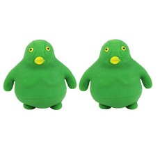 오리몬스터 말랑이 장난감 스트레스 해소 쫀득이, 2개, 그린오리