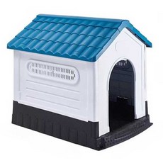 야외 플라스틱 개집 견사 방수 대형 파란색 숨숨집 시골 하우스, 1개, 8. 회색중간(화장실)