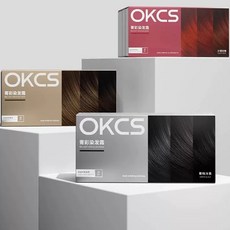 OKCS 菁彩染髮霜 沙漠玫瑰 哥特冷黑, 亞麻棕, 1個