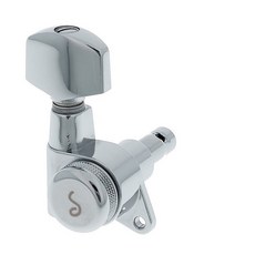 德國 Schaller M6 135 45度 鎖點 鎖定式 電吉他 調音弦鈕 捲弦器 Musicman, 1個, 面對琴頭左手邊 低音側