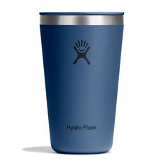 Hydro Flask All Around 텀블러 프레스 인 뚜껑 단열 여행용 머그 스테인리스 스틸 커피 컵 591.5ml(20온스) 카프리 블루, 16온스, 하버 블루