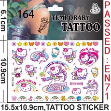 키티 우표 생일 호의 헬로 스티커 GOODIE 용품 선물 장식 팔찌 필러 BAG 파티 어린이를위한 슬랩 문신, 1pcs Tattoo stickers 1