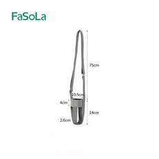 FaSoLa 飲料袋 可調式背帶 水壺提袋 多種背法 輕巧便攜 灰色/粉色, 灰色 (可提可背), 1個