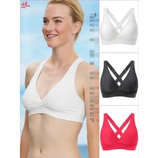 여성 비치웨어 상의 단품 호캉스 호텔용 엑스백 비키니