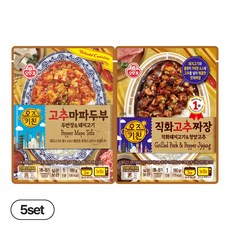 오뚜기 오즈키친 직화고추짜장 5개+고추마파두부 5개, 1세트, 1.8kg
