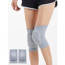 SUJAYU댄스 레슬링 농구 여성용배구무릎패드 작업용무릎보호대부드러운무릎패드블랙 L125815, L, 회색