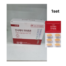 플러스엑스팜 인사케어 치아튼튼 잇몸 치아 구강 건강 칼슘 아연 비타민C 프로폴리스추출물 60정 2개, 2박스, 30회분