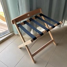 러기지랙 수화물 정리 선반 블랙 객실 거치대 랙 슬리퍼 호텔 접이식, H. Teak Original Color Luggage