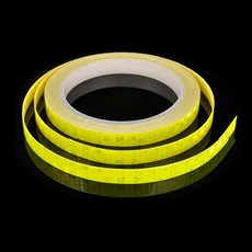 높은 반사 스티커 테이프 8m * 1cm 자전거 형광 경고 MTB 사이클링 헬멧 오토바이 스쿠터 DIY, Yellow