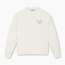 베네통 키즈 로고플레이 맨투맨 QAMT10511IV