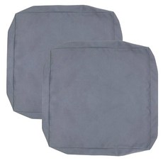 Oslimea 야외 쿠션 커버 교체용 61x61cm(24x24인치) 방수 파티오 가구 쿠션 시트 커버 2팩 탈착식 의자 패드 커버 딥 시트 백 쿠션용 탠