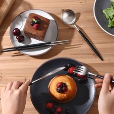 CASANI 2個餐具套組2個人, 單色, 2入勺+2入筷子