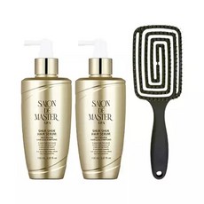 살롱드 마스터 슉슉 헤어세럼 150ml x2 + 브러쉬(랜) /두피케어/모발영양/탈모증상완화, 2개