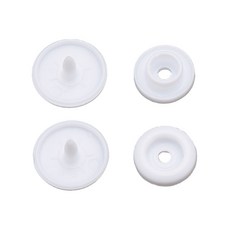똑딱이 스냅단추 티단추 T3(10mm) T5(12mm) T8(14mm), 30세트, T3+WHT