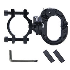 알루미늄 합금 M365 전기 스쿠터 헬멧 수하물 가방 후크 행거(스크류 포함), 블랙이에요.