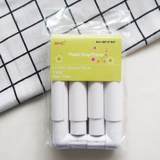 SKC白色夾式繡繃 方形繡框 塑膠繡繃 十字繡工具繡花繃 繡架 繡圈, 正方形繡繃（15.2*15.2CM）, 1個