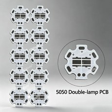 알루미늄 보드 기판 칩 더블 기본 방열판, 1개, 8. 5050 Double-Lamp PCB