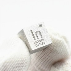자석 인듐 금속 10mm 밀도 큐브 99.995% 순수 요소 컬렉션