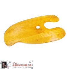 U FRIEND 特殊形狀木質調色盤(大) 油畫壓克力適用, 1個