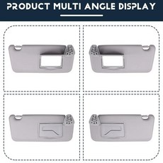 자동차 선 바이저 내부 차양 회색, 1개, 1. Grey